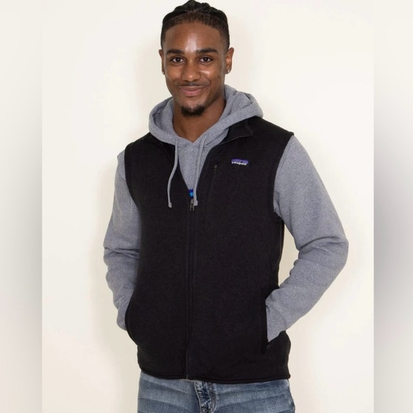 Patagonia Mens Better Sweater Black Fleece Vest Size Medium - Picture 5 of 16